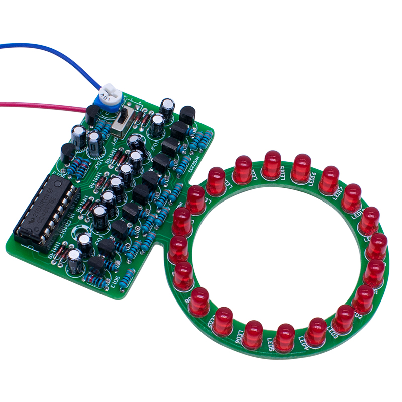 Diy Electronics Projects For Students - CD4017 Ring Gradient LED Flowing Lamp