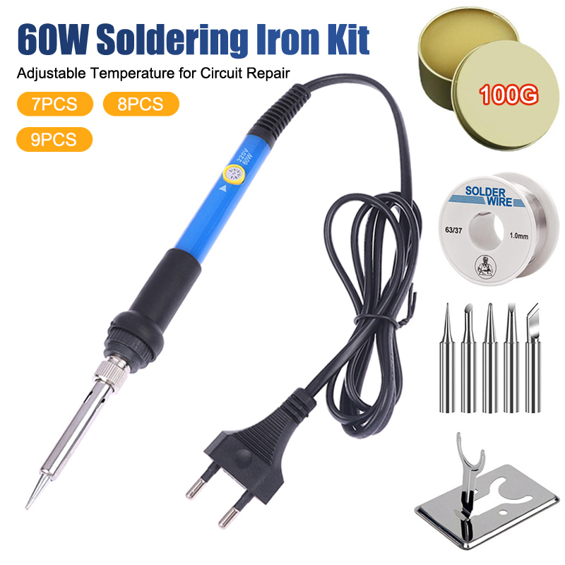 Diy Electronics News - Adjustable Temp 220V 60W Electric Soldering