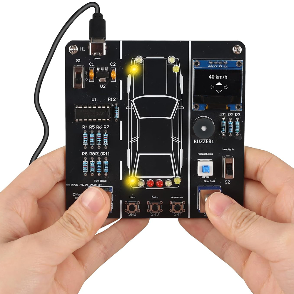 Diy Electronics Projects For Students - DIY Car Driving Simulation Soldering Practice
