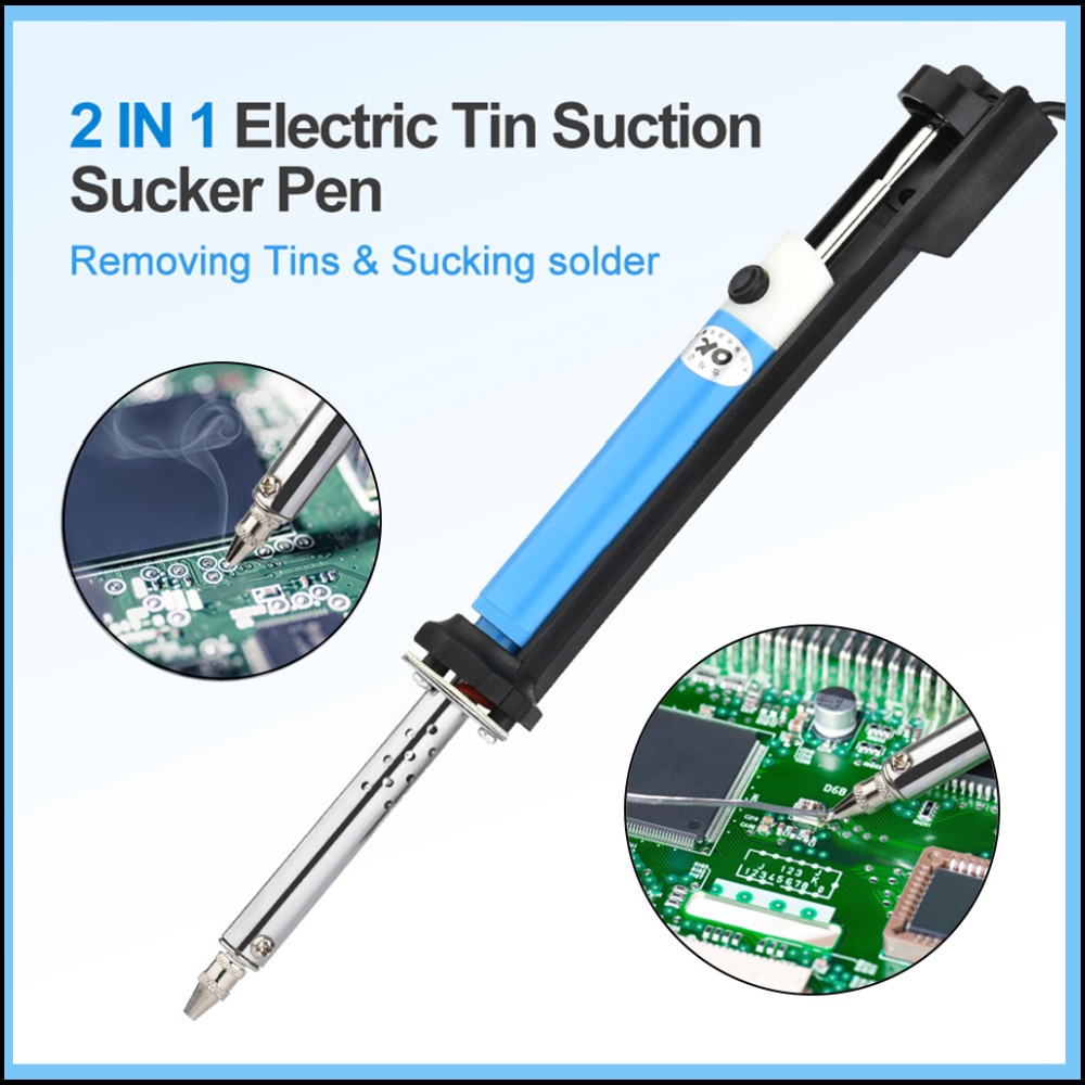 Desoldering Pump Solder - 2 In1 Electric Tin Suction Sucker