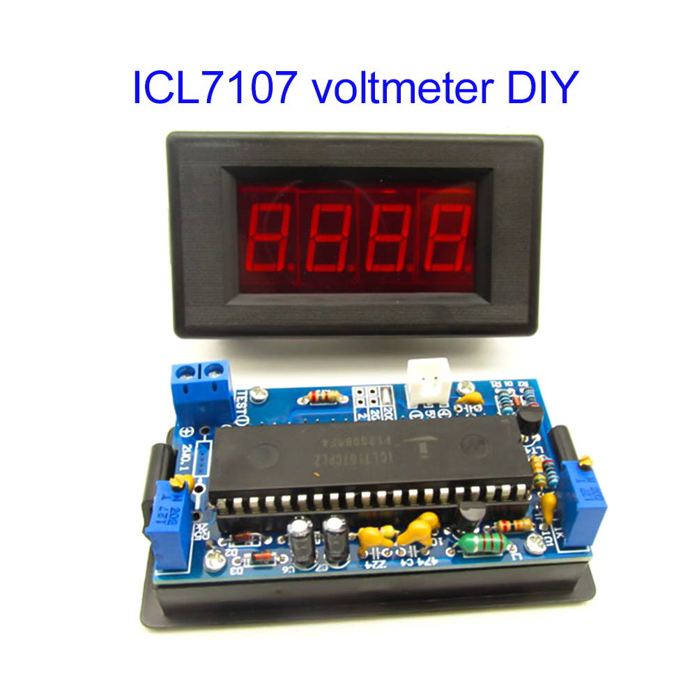 Diy Analog Electronics - ICL7107 Voltmeter DIY Kit Parts DC