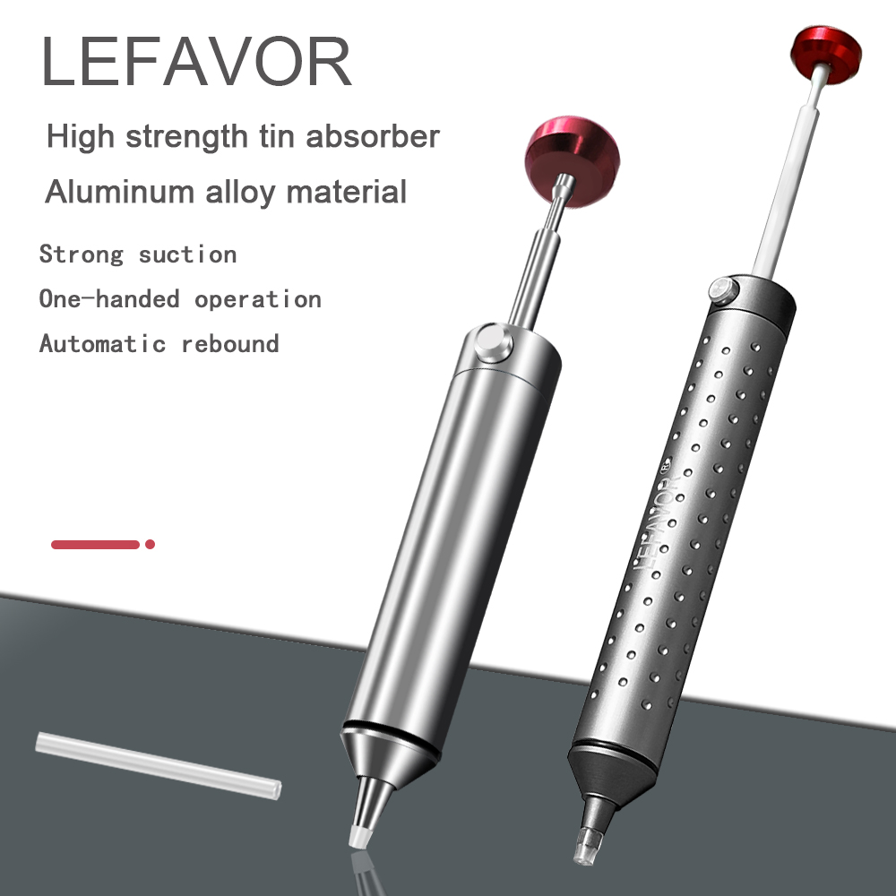 Desoldering Pump Solder - LEFAVOR Aluminum Powerful Desoldering Pump Suction