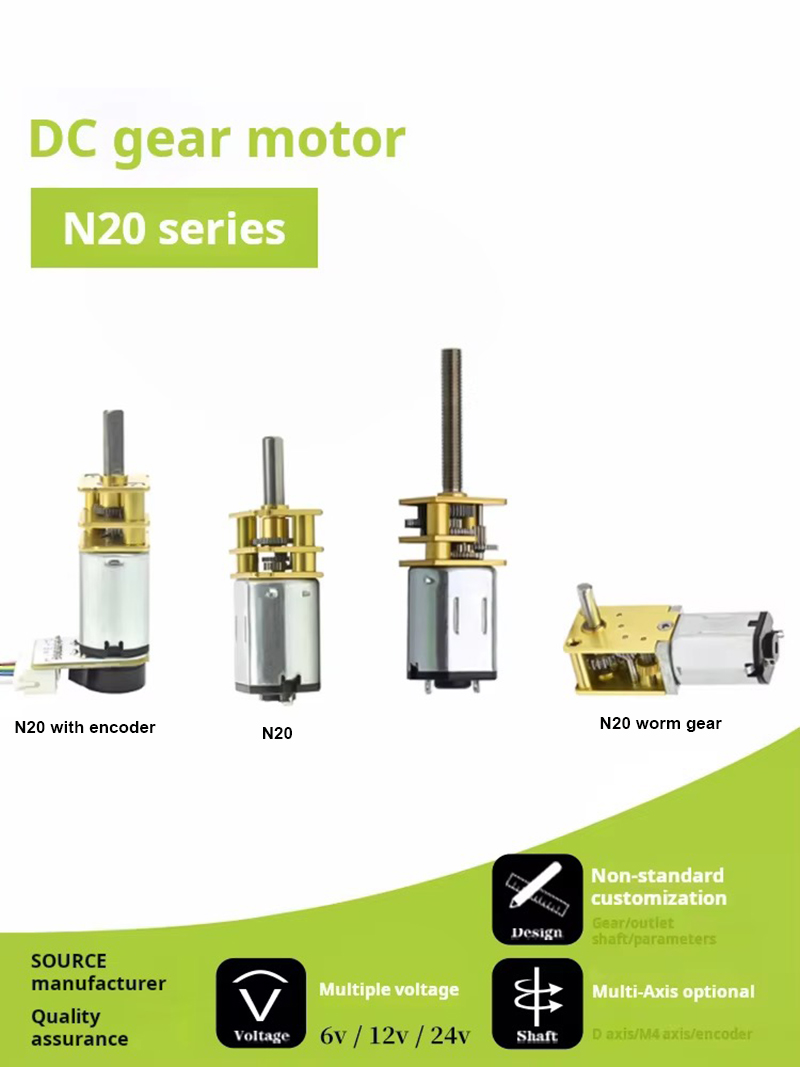 Diy Electronics Motor - 6V 12V 15-6000RPM GA12-N20 DC Gear