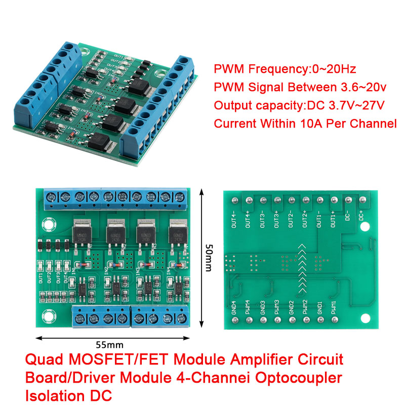 Diy Electronics Motor - MOS FET F5305S 60N03 4 Channels