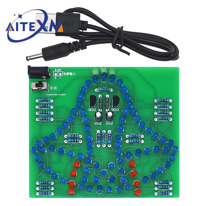 Diy Analog Electronics - DC 3-5V DIY LED Swing Wind