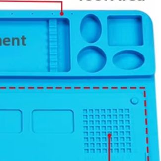Diy Electronics Workstation - Heat Resistant Silicone Soldering Mat 48x36cm