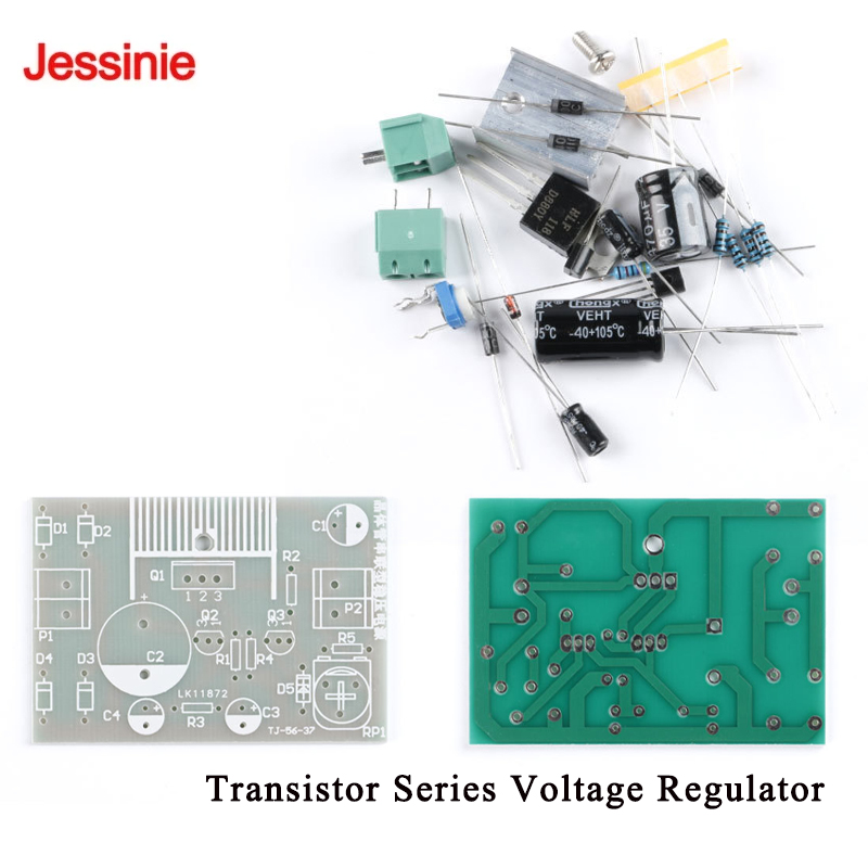 Diy Electronics Guide - 5Pcs/1pc Transistor Series Voltage Regulator Kit