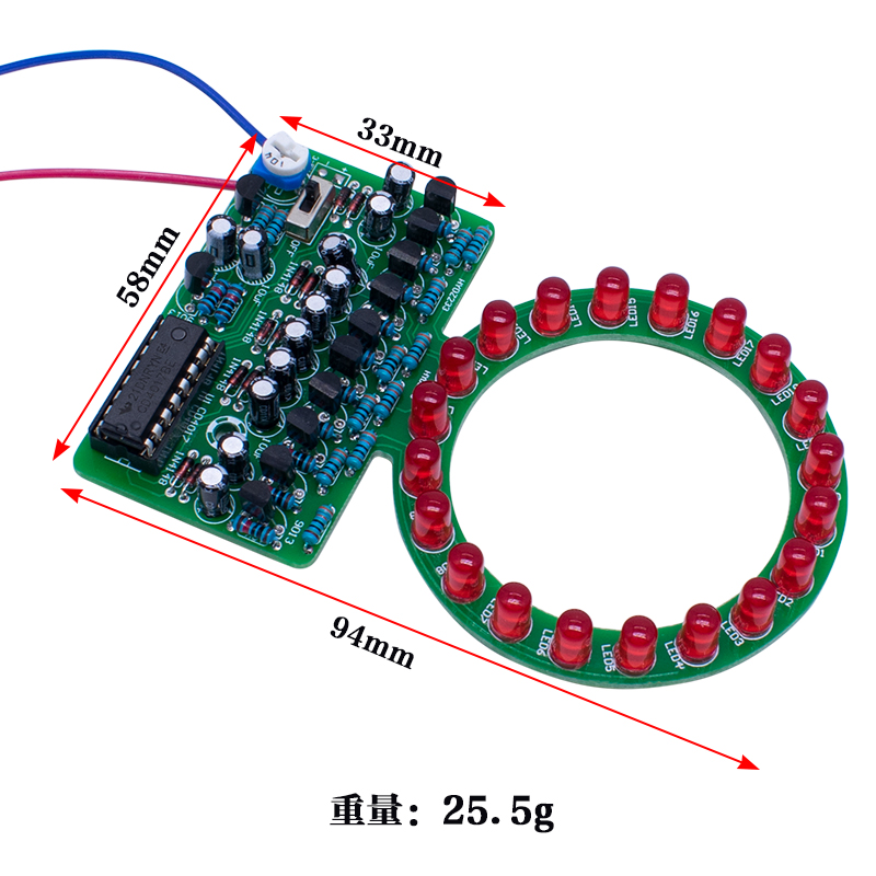 CD4017 Ring Gradient LED Flowi - огляд і ціна Diy Electronics Projects For Students