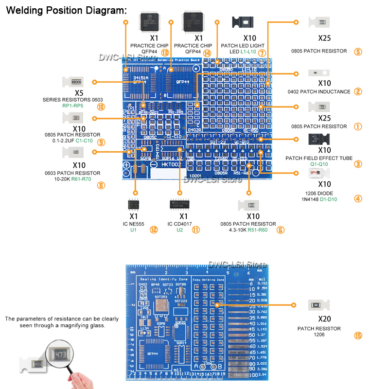 SMD Advanced Full Patch Weldin - огляд і ціна Pcb Etching Kit