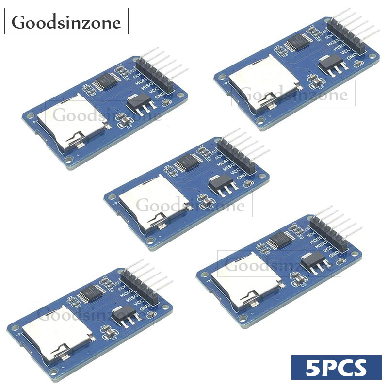 5-Pack Micro SD Card Reader Mo - огляд і ціна Sd Card Module Spi