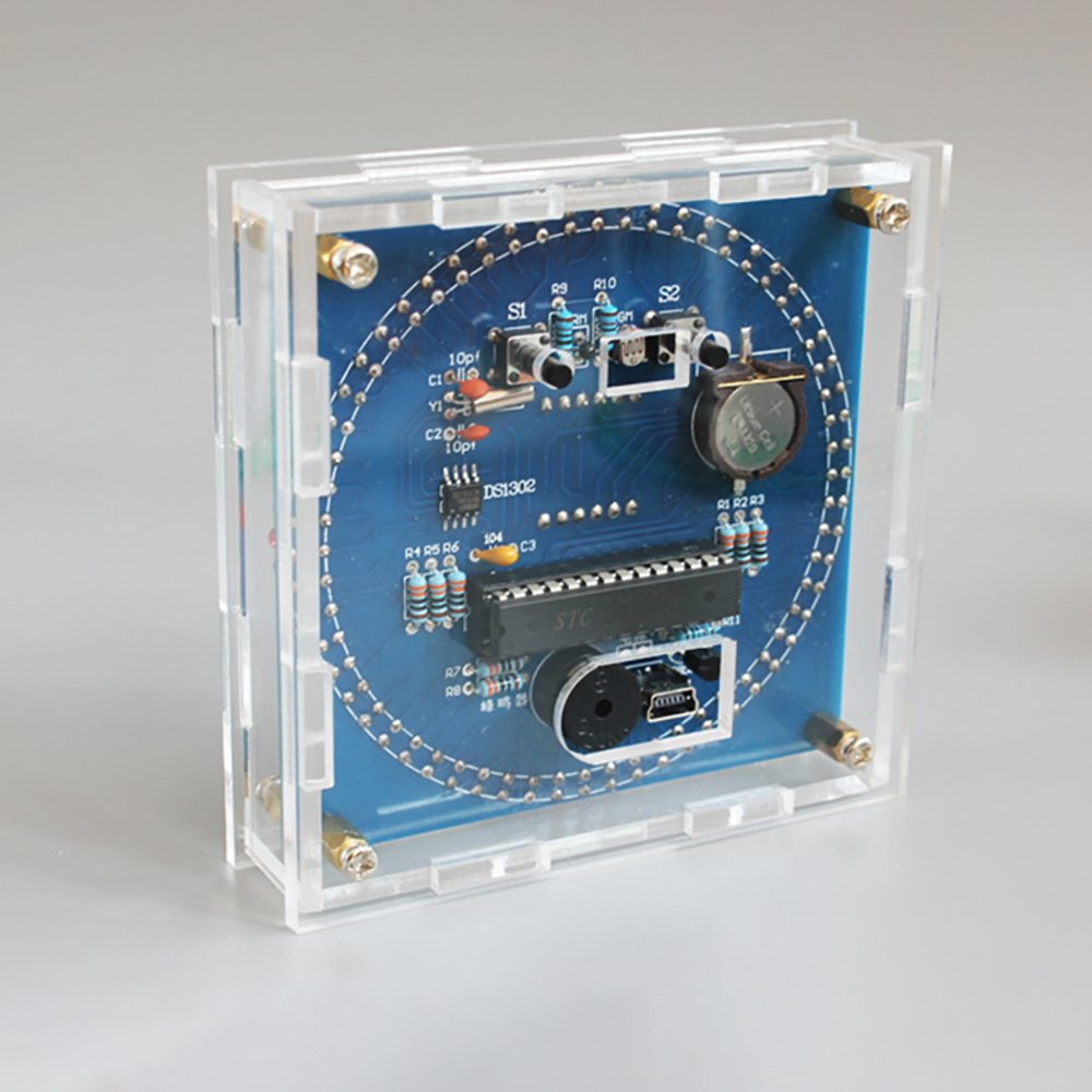 Rotating LED DIY Electronic Cl - огляд і ціна Diy Electronics News
