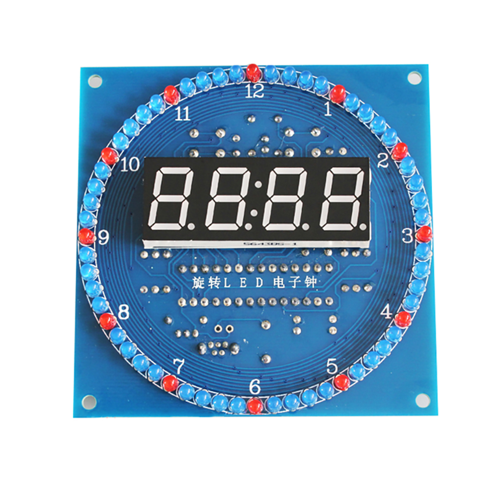 Rotating LED DIY Electronic Cl - огляд і ціна Diy Electronics News