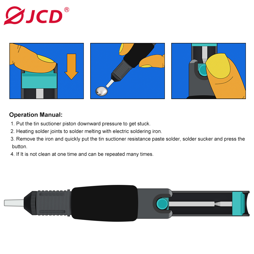JCD Aluminum Metal Desoldering - огляд і ціна Desoldering Pump Solder