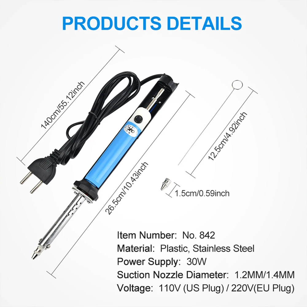2 In1 Electric Tin Suction Suc - огляд і ціна Desoldering Pump Solder