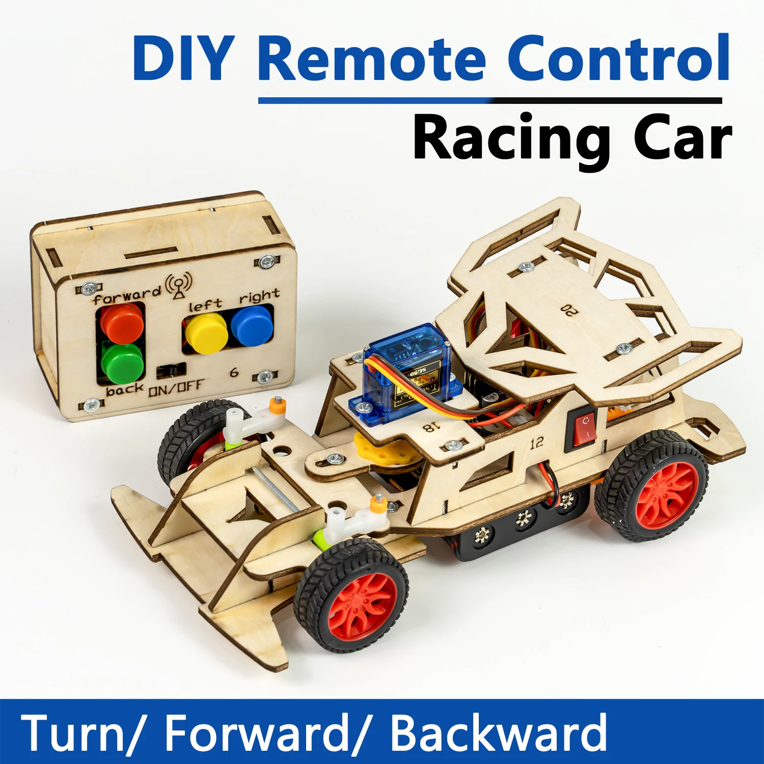 DIY Remote Control Steering Ca - огляд і ціна Diy Electronics Projects For Students