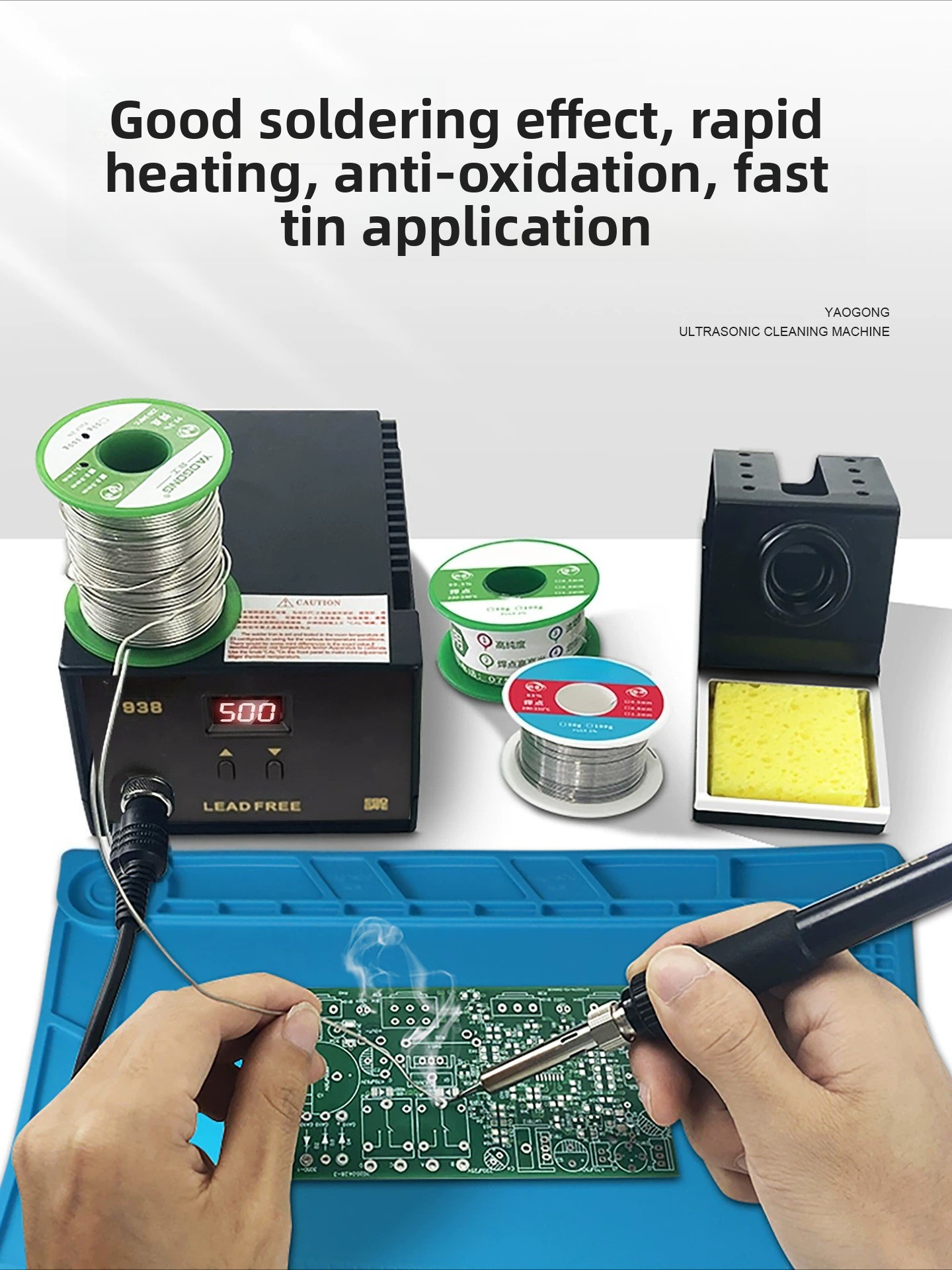936B 60W Adjustable Temperatur - огляд і ціна Diy Electronics Workstation