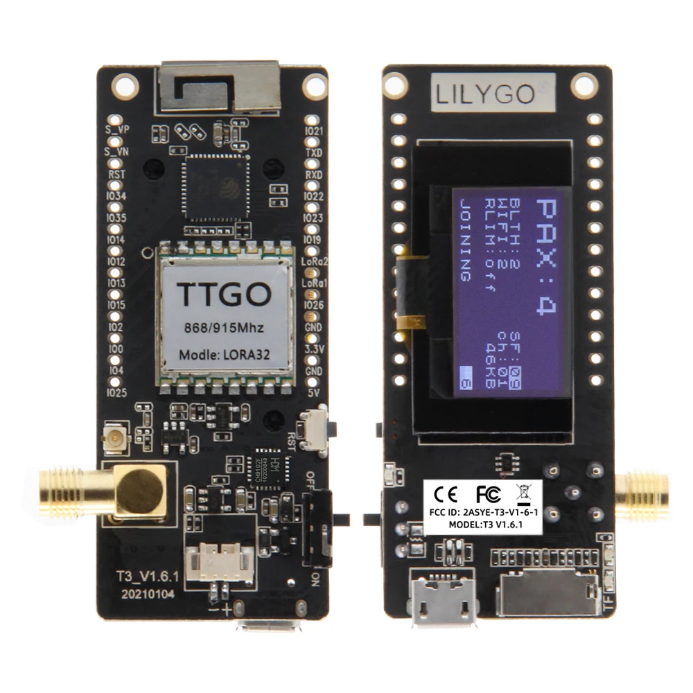 LILYGO® TTGO LoRa32 V2.1_1.6 V - огляд і ціна Sd Card Module Spi