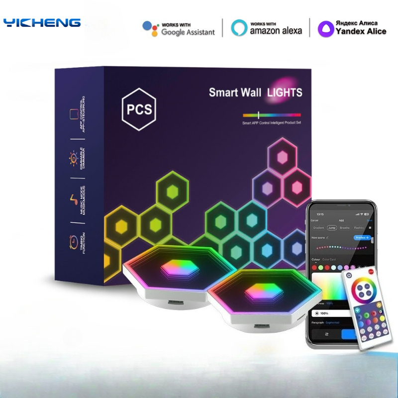 New RGB Tuya Hexagonal Quantum - огляд і ціна Diy Electronics News
