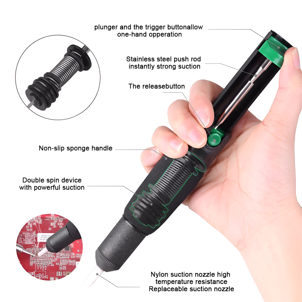Metal Desoldering Pump Suction - огляд і ціна Desoldering Pump Solder