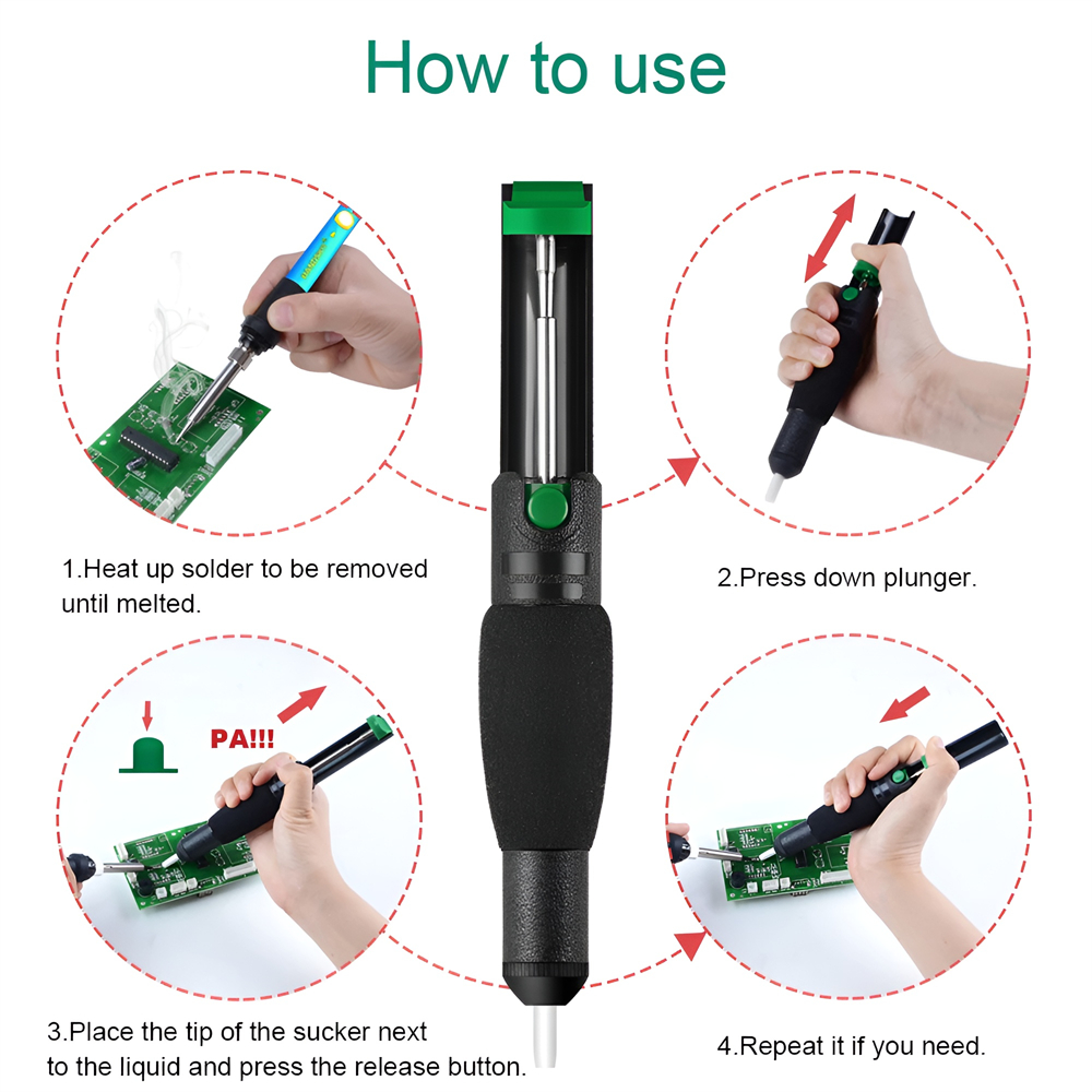 Metal Desoldering Pump Suction - огляд і ціна Desoldering Pump Solder