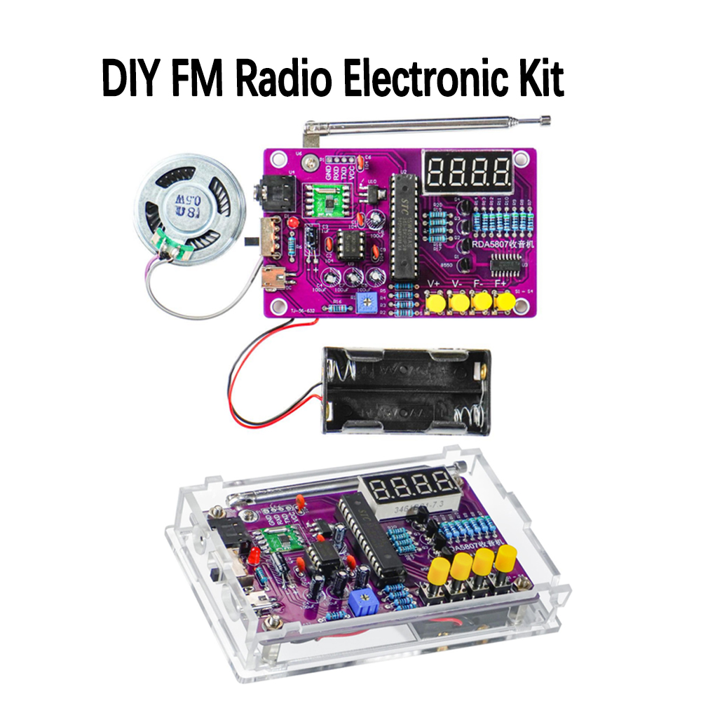 DIY FM Radio Electronic Kit 87 - огляд і ціна Diy Electronics Projects