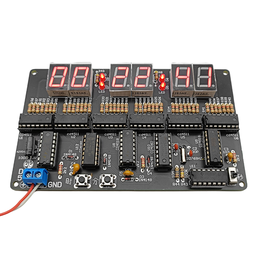 24-Hour Digital Circuit Clock  - огляд і ціна Electronics Diy Pcb Design Projects
