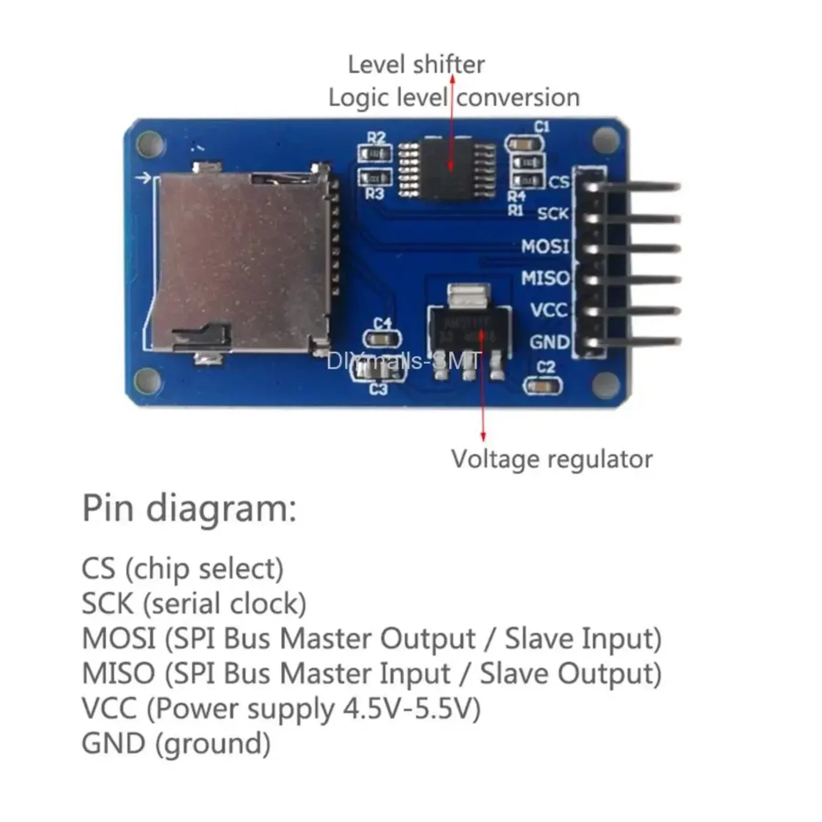5PCS Micro SD Card Module With - огляд і ціна Sd Card Module Spi