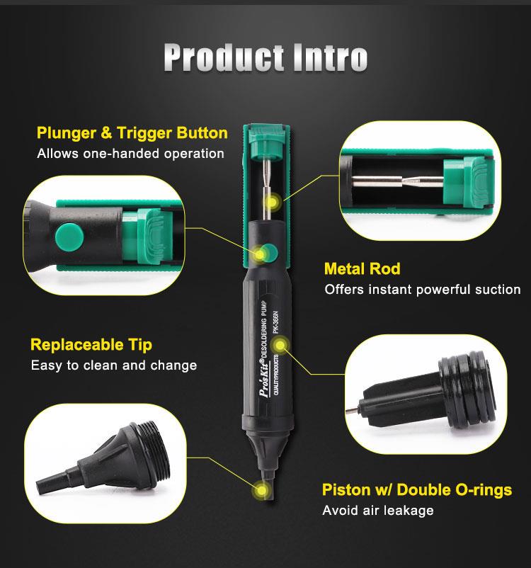 Pro'sKit 100% Original 8PK-366 - огляд і ціна Desoldering Pump Solder
