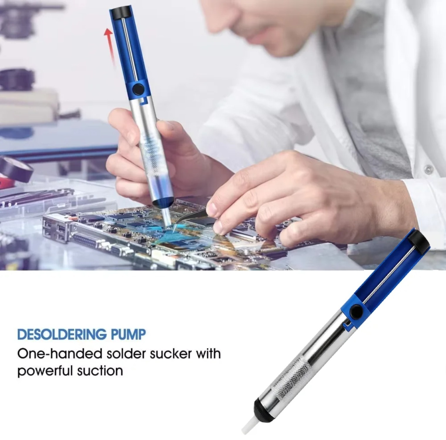 Aluminum Metal Desoldering Pum - огляд і ціна Desoldering Pump Solder