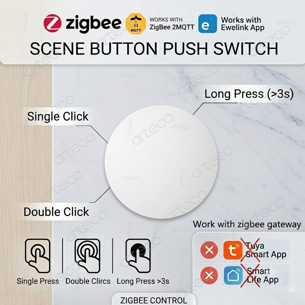Zigbee Button Scene Switch Wir - огляд і ціна Diy Electronics Button