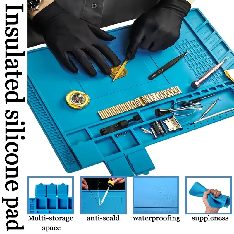 Anti-Static Silicone Soldering - огляд і ціна Diy Electronics Workstation