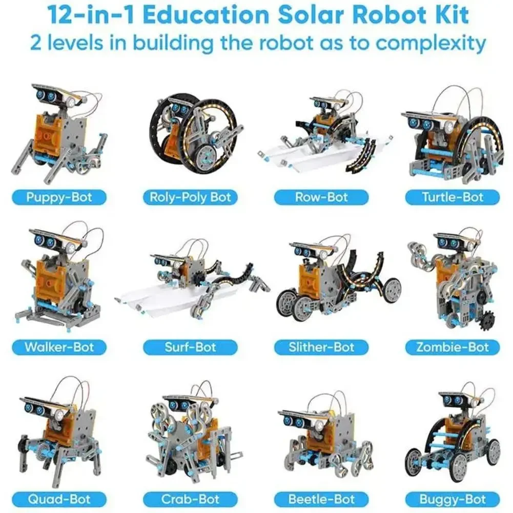 13 in 1 Solar Powered Robot Sc - огляд і ціна Diy Electronics For Home