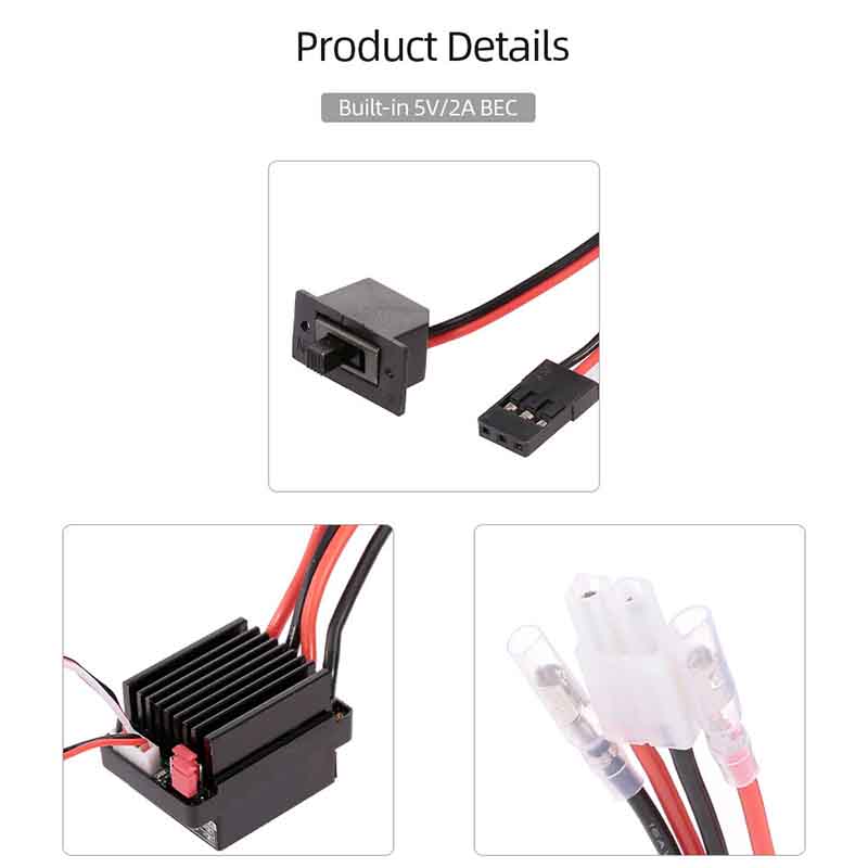 NEEBRC 320A Brushed ESC 60A El - огляд і ціна Diy Electronics Motor